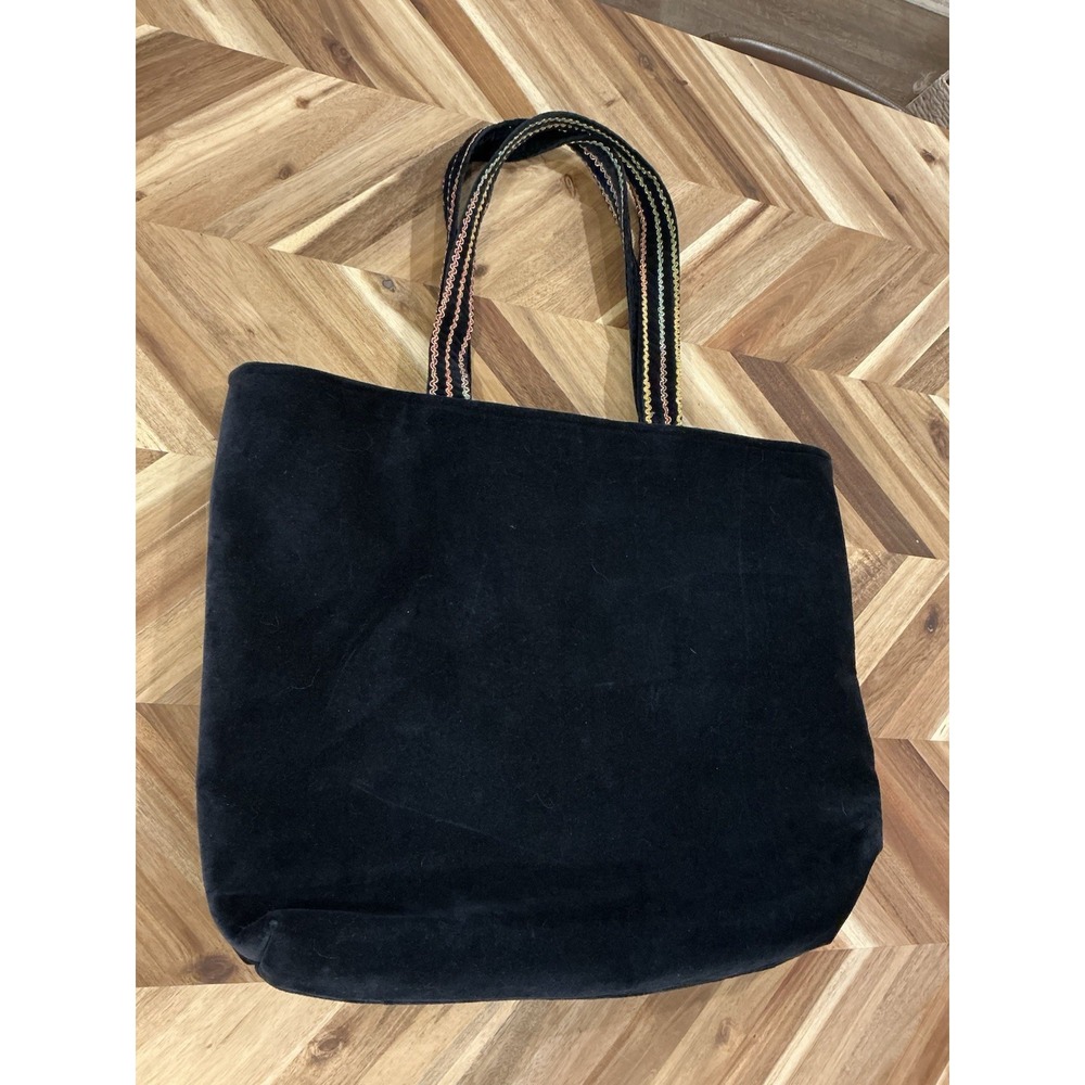 A&P Denim La Jolla‎ Tote Navy Blue Velvet - Picture 3 of 7